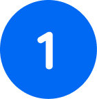 blue esphere with number 1 inside