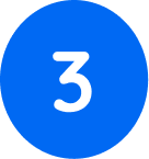 blue esphere with number 3 inside